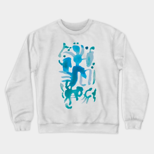 Water Color Pattern - Abstract Crewneck Sweatshirt by Nikokosmos